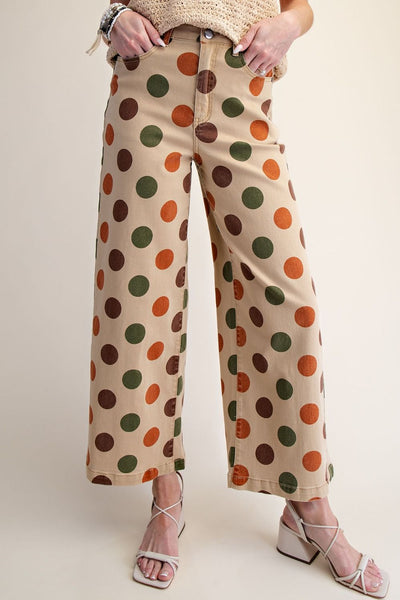 Mocha Dot Darling Pant