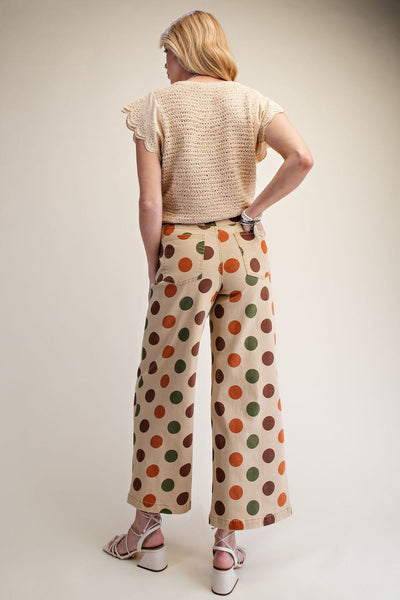 Mocha Dot Darling Pant