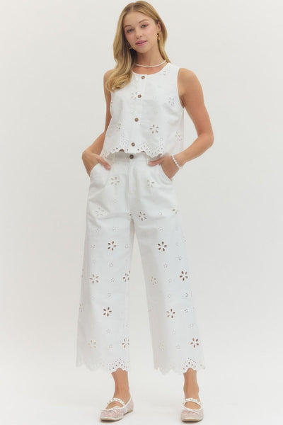 Eyelet Everything Pant