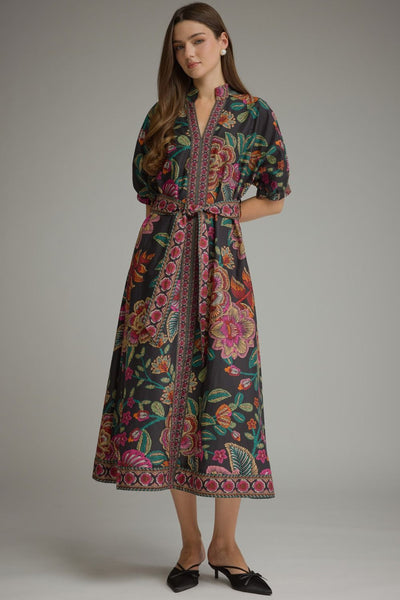 Scribble Scrabble Flower Dress