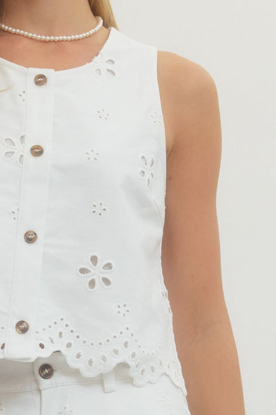 Eyelet Everything Top
