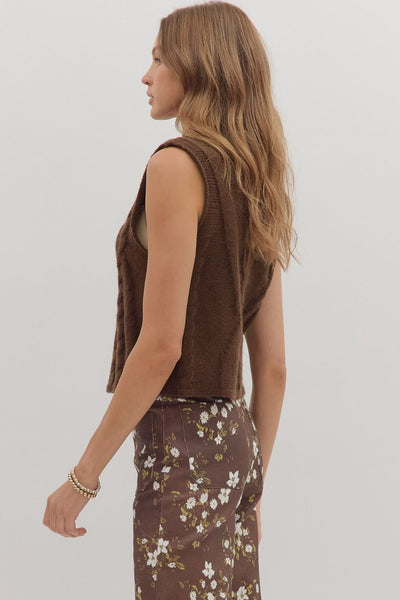 Tied In Knots Mock Sweater