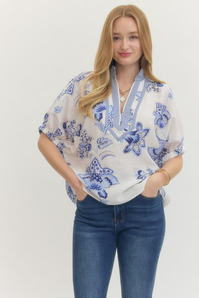 The Capri Blues Top