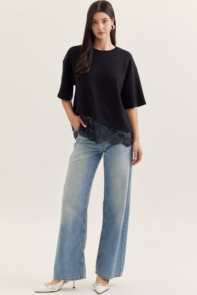 Comfort & Lace Top