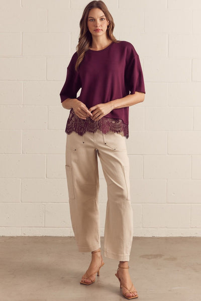 Comfort & Lace Top