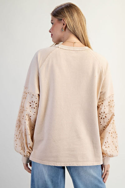 EYELET You Love Me Top
