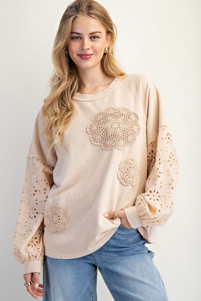 EYELET You Love Me Top