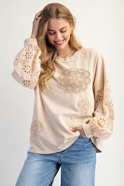EYELET You Love Me Top
