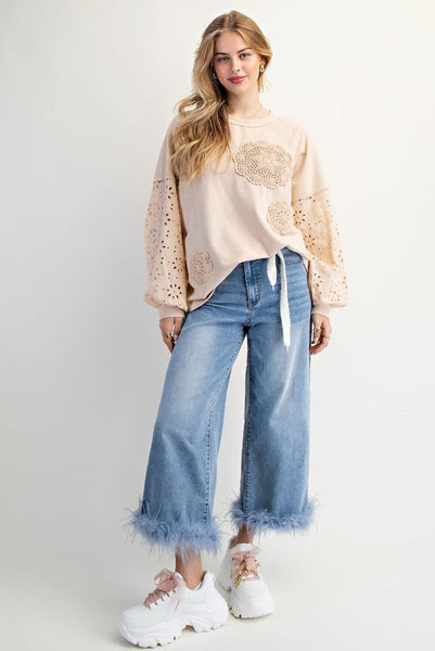 EYELET You Love Me Top