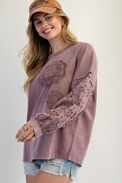 EYELET You Love Me Top