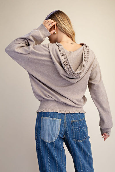Split The Difference Zippered Hoodie