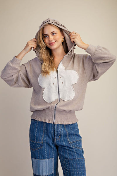 Split The Difference Zippered Hoodie