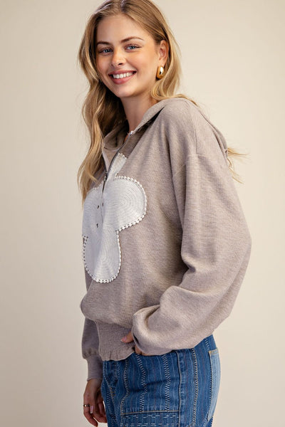 Split The Difference Zippered Hoodie