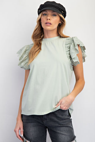 Eyelet Fairy Top