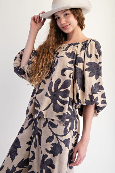 Crazy Right Now 3/4 Sleeve Top