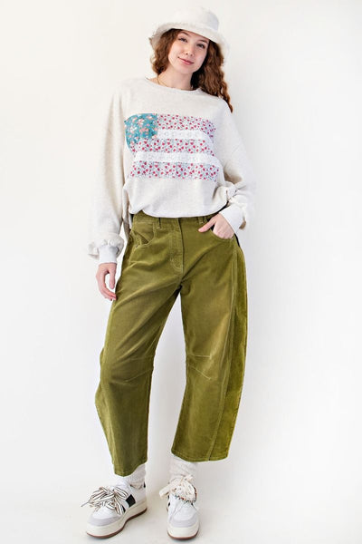 Patching To Make Whole Sweatshirt