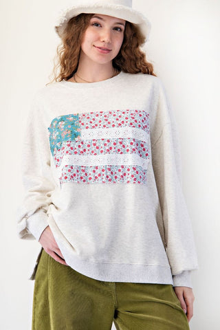 Patching To Make Whole Sweatshirt