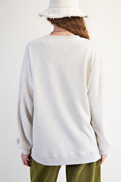 Patching To Make Whole Sweatshirt