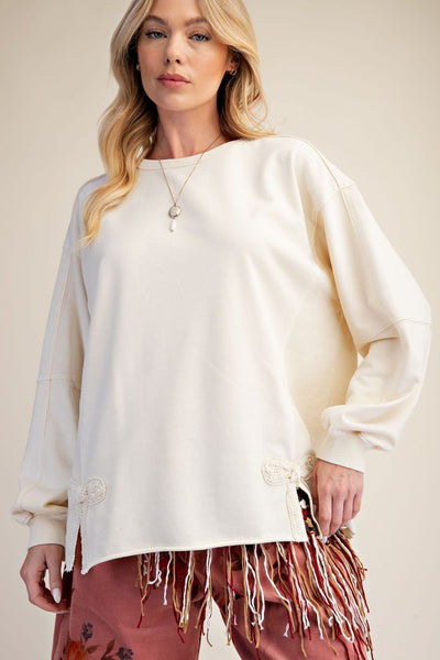 Tied With Detail Top
