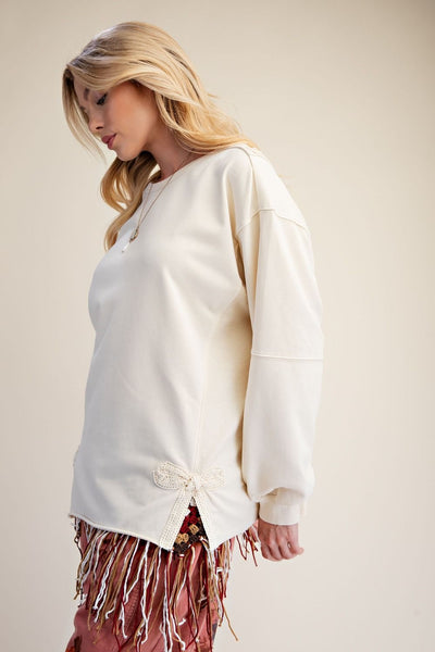 Tied With Detail Top