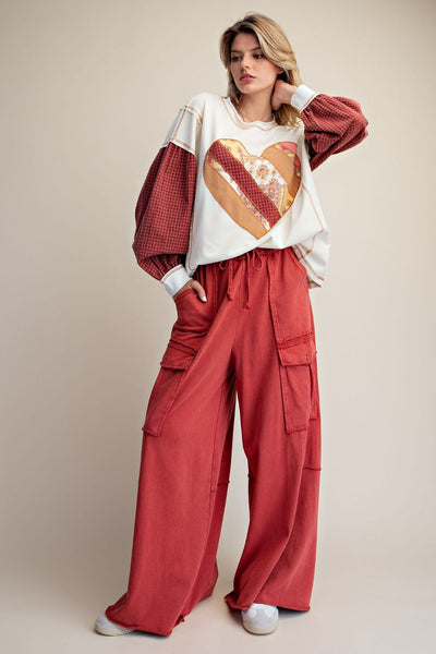 Patched Heart Top