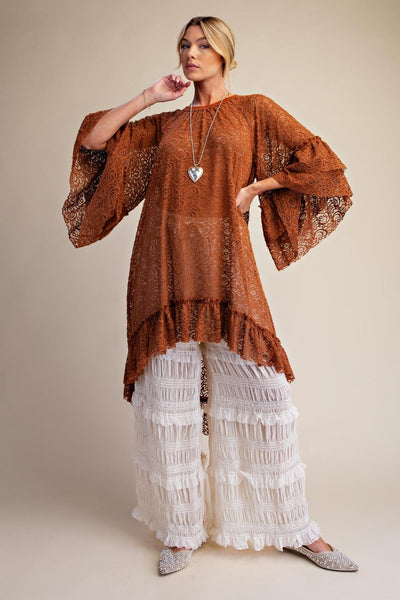 Peace Love And Lace Tunic Top