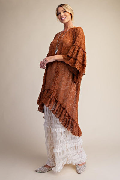 Peace Love And Lace Tunic Top