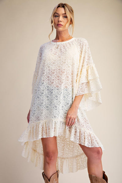 Peace Love And Lace Tunic Top