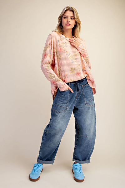 Peach Thermal Top