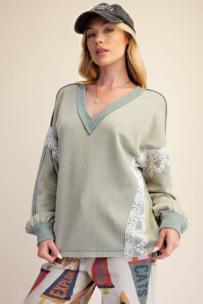 Touch Of Lace Pullover