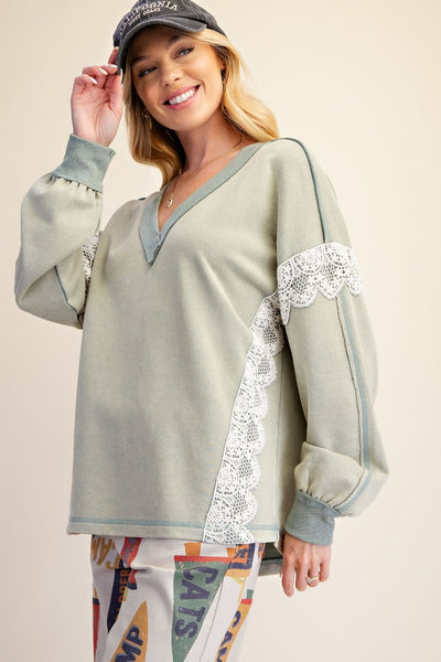Touch Of Lace Pullover