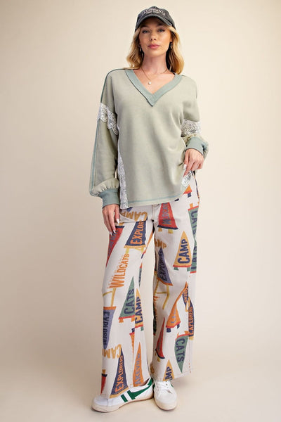 Touch Of Lace Pullover