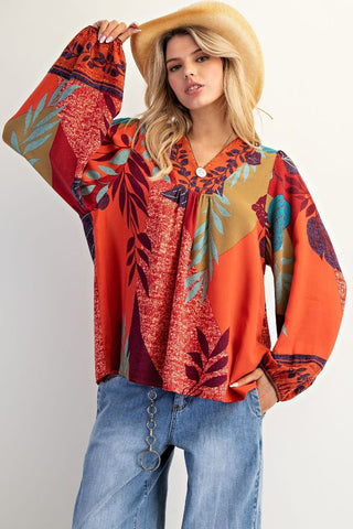 Electric Bloom Top
