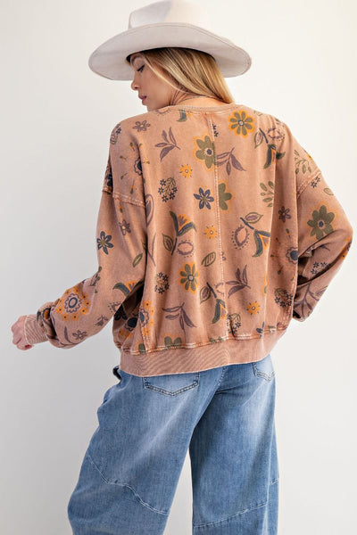 Sidewalk Chalk Painting Pullover
