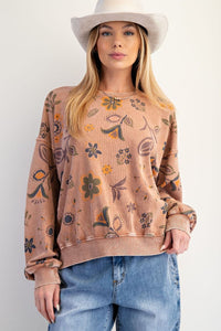 Sidewalk Chalk Painting Pullover