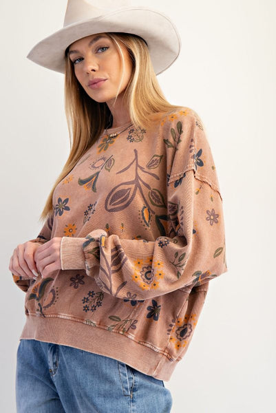 Sidewalk Chalk Painting Pullover