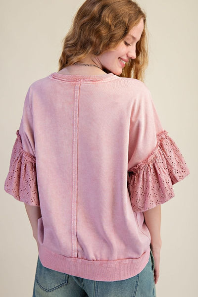 Eyelet Love Top