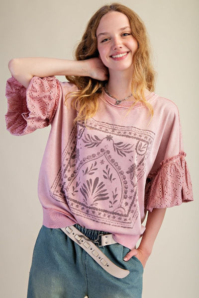 Eyelet Love Top