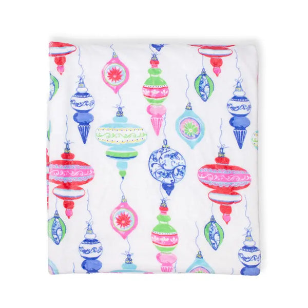 Christmas Ornament Throw Blanket