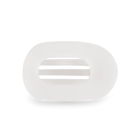 Teleties Flat Coconut White Small Clip