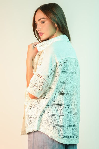 Cover Me In Crochet Top
