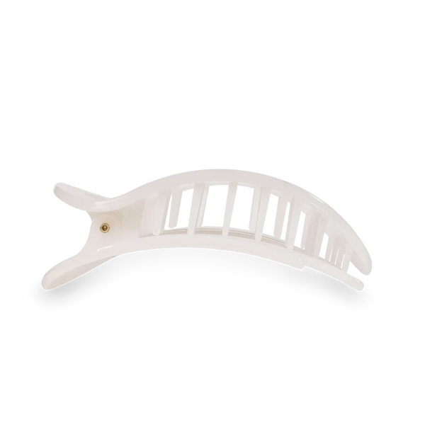 Teleties Flat Coconut White Small Clip