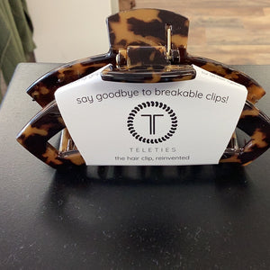 Teleties Large Open Clip Tortoise