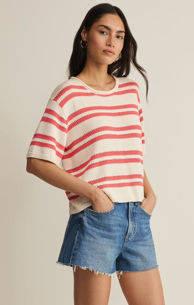 Z Supply Prado Stripe Sweater Tee
