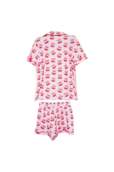 KATYDID Cherry Bow Repeat Two Piece PJ Set