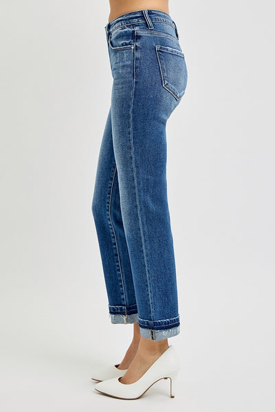 Risen MR Ankle Straight Cuffed Jean