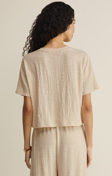 Z Supply Sway Textured Cropped Tee