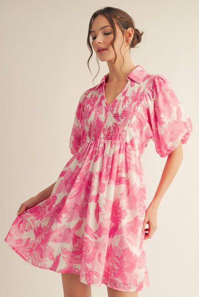 Pink Blossoms Dress