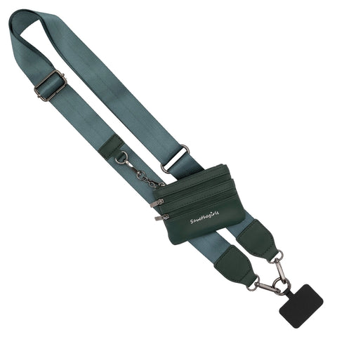 Clip & Go Strap- Green w/Black Hardware