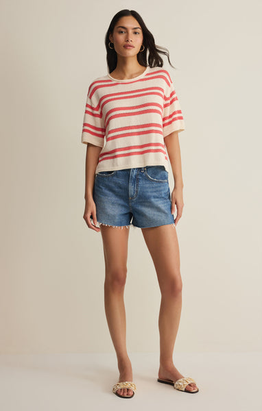 Z Supply Prado Stripe Sweater Tee